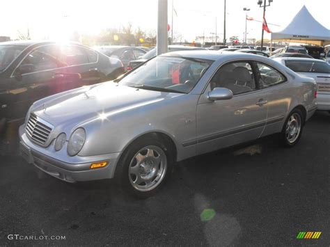 Brilliant Silver Metallic Mercedes Benz Clk Coupe