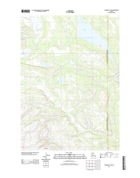 Tyonek B-4 SW Alaska US Topo Map – MyTopo Map Store