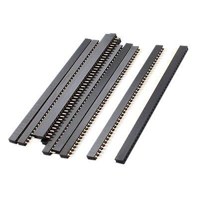 Jual Pin Header Female Strip Single Row X Mm Black Hitam Di