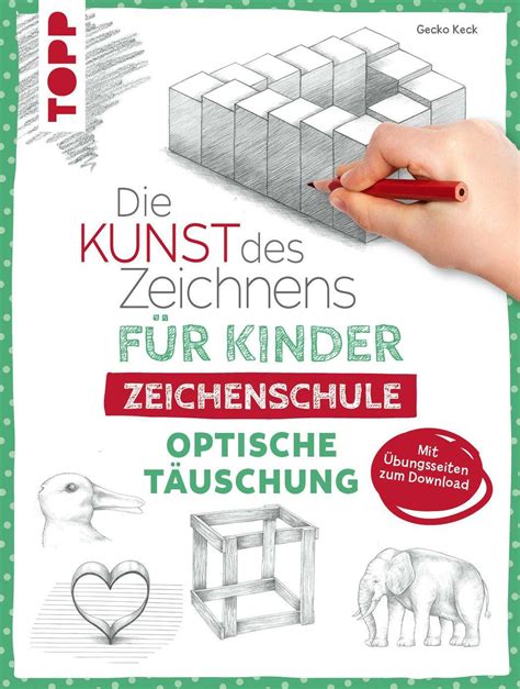 Kunst des Zeichnens für Kinder Zeichenschule Optische Täuschung