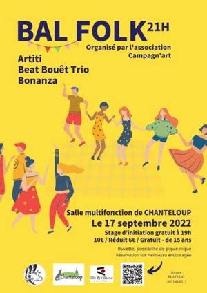 Fest Noz Bal Folk Chanteloup Le Septembre Tamm Kreiz