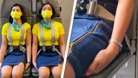 Flight Attendant On Tiktok Reveals Scary Reason Why They Sit On Their Hands During Take Off