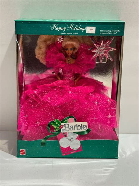 Rare Factory Misprint Happy Holidays Special Edition Barbie Doll