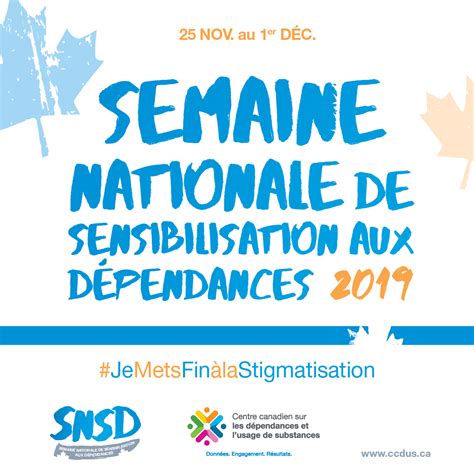 Semaine Nationale De Sensibilisation Aux Dépendances Centre Canadien