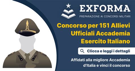 Concorso Allievi Ufficiali Accademia Esercito