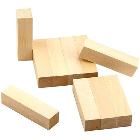 10Pcs Wood Carving Blocks Whittling Wood Blocks Wood Carving Kit Wooden ...