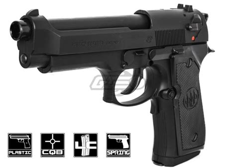 Elite Force Beretta 92 Fs Spring Airsoft Pistol Black