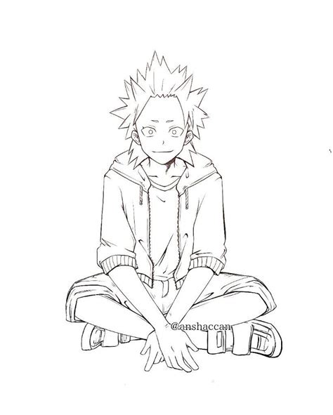 Bnha Kirishima Coloring Pages