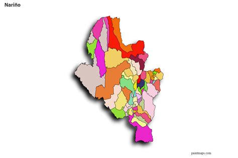 Genera Grafico De Mapa De Narino