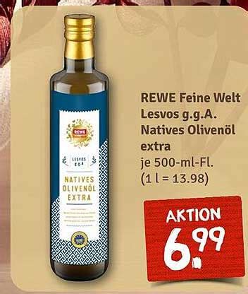 Rewe Feine Welt Lesvos G g a Natives Olivenöl Extra Angebot bei