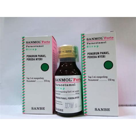 Jual Sanmol Forte Syrup Ml Shopee Indonesia