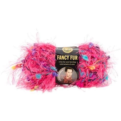 Lion Brand Fancy Fur Yarn Party Pink Home And Kitchen