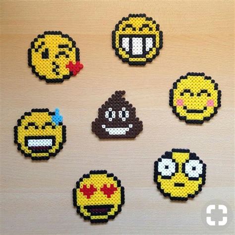 Hama Beads Emojis Plantillas Hama Beads Manualidades Abalorios Hama