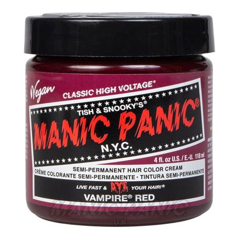 Vampire Red High Voltage Classic Hair Dye Manic Panic Uk