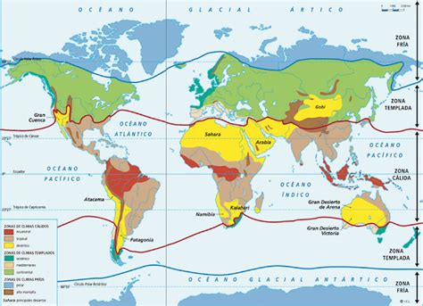 Meteorología Y Geología Mundial Los Climas De La Tierra