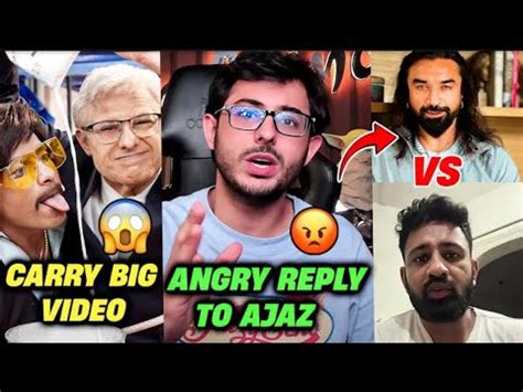 CARRYMINATI Angry Reply To Ajaz Khan Rajat Dalal Vs Ajaz Khan