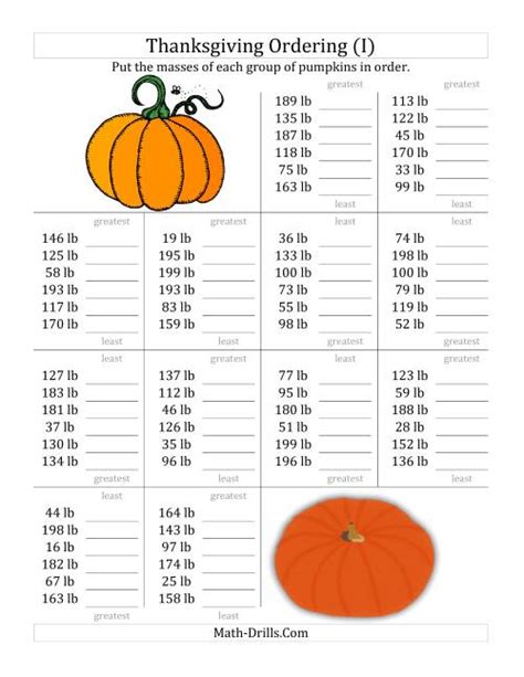 Pumpkin Size And Weight Chart