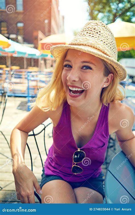 Im All Smiles This Summer Portrait Of An Attractive Young Woman