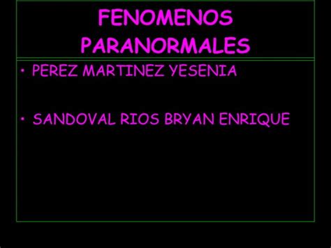 Fenomenos Paranormales PPT Descarga Gratuita