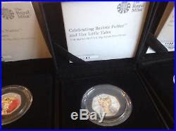 2016 2017 50p Fifty Pence Beatrix Potter Peter Rabbit Silver Proof FULL