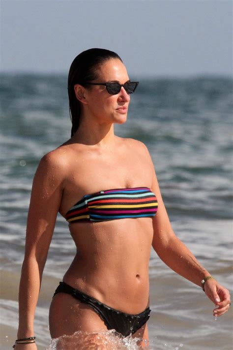 Tasya Teles Hits The Beach In A Bandeau Bikini With A Mystery Man In