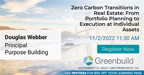 Presenting At Greenbuild 2022 Zero Carbon Transitions In Real Estate