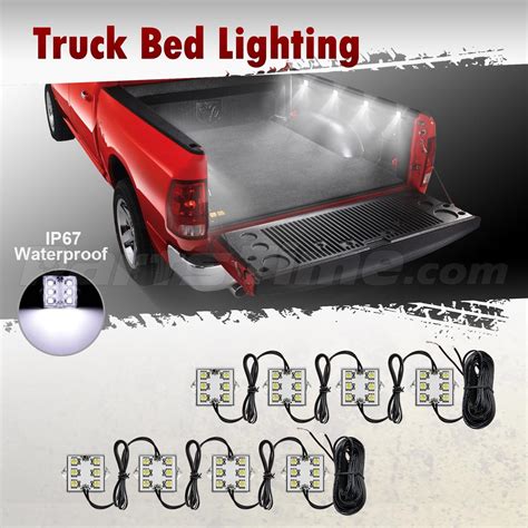 Pc Waterproof Pickup Truck Bed Light Kit Led Lighting Accessories