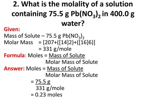 PPT - Molarity and Molality PowerPoint Presentation, free download - ID:2012329