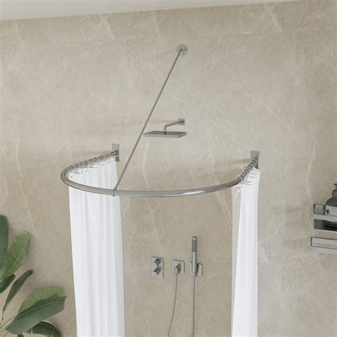 Round Shower Curtain Rods | Foter