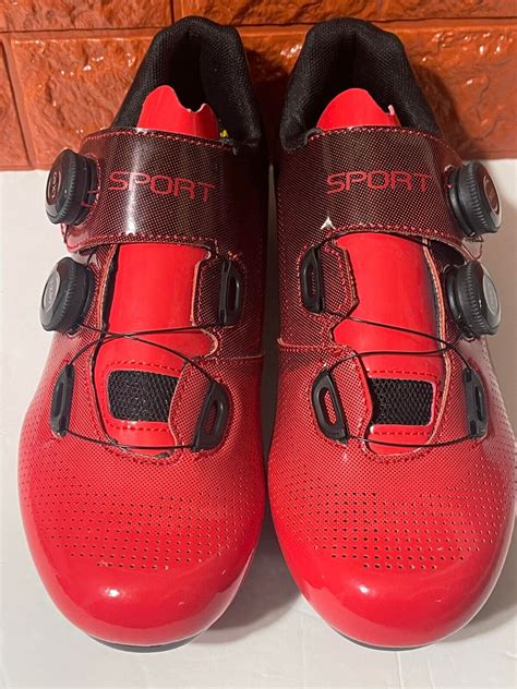 Mens Sport Cycling Road Shoes Self Lock Biking Racing Indoor Spin Size Eu 41 Ebay