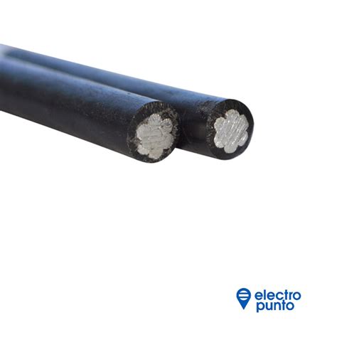 CABLE PREENSAMBLADO DE ALUMINIO 2 CONDUCTORES X METRO BAJO NORMAS IRAM