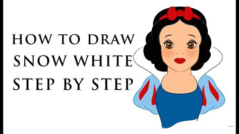 How To Draw Disney Princess Characters For Beginners Snow White Easy Youtube