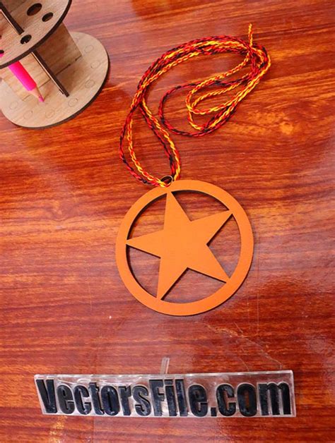 Laser Cut Star Shape Medal Laser Cut Trophies Medals Awards Cdr And Dxf