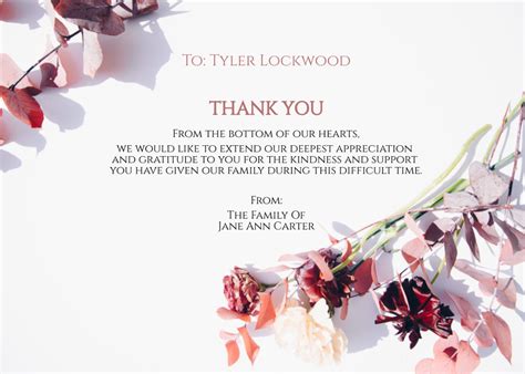 Free Funeral Flower Card Templates And Examples Edit Online And Download