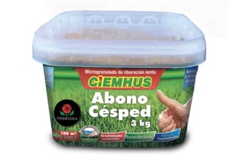 CIEMHUS ABONO CÉSPED 3KG ABONOS ORGANICOS Sustratos jardinería