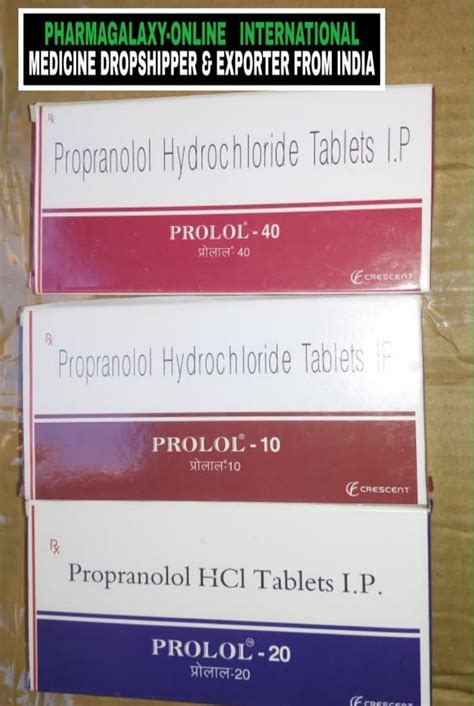 Propranolol Hydrochloride Tablet Prescription At Rs Stripe