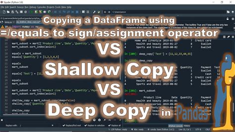 Shallow Copy Vs Deep Copy A Pandas Dataframe In Python Assignment Vs Shallow Copy Vs Deep Copy