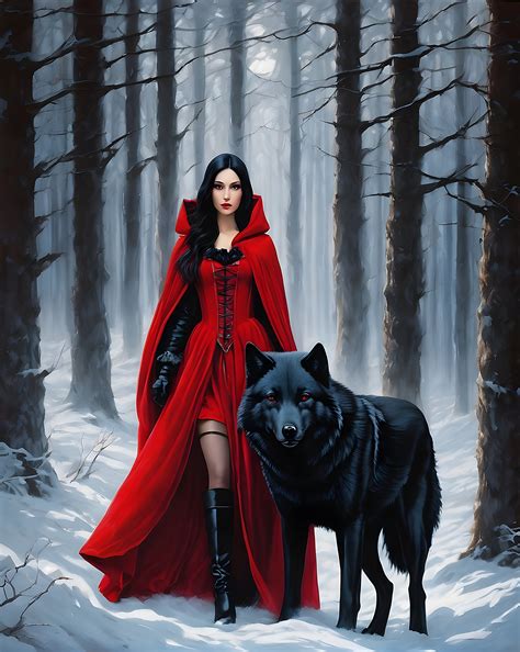 Little Red Riding Hood Mrs. Wolf Free Stock Photo - Public Domain Pictures