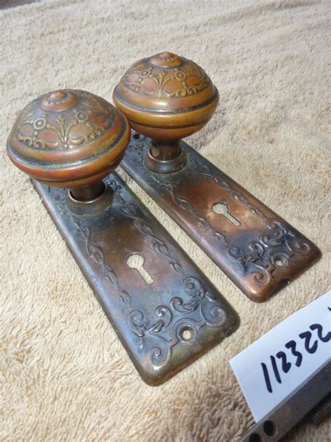 Vintage Antique 4 Pc Deco Door Hardware Set 112322 X Etsy