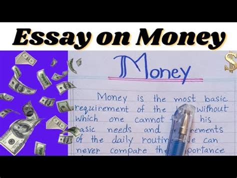 Essay On Money Paragraph On Money Essay On Money In English Money