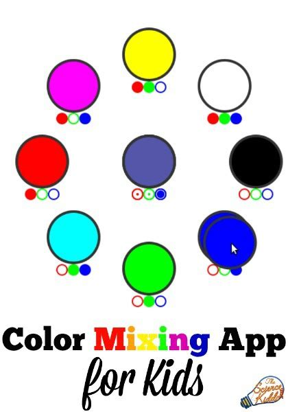 Kids Color Mixing App - The Science Kiddo