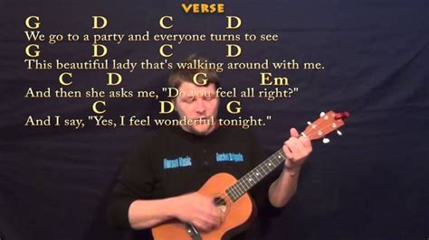 Wonderful Tonight Eric Clapton Easy Baritone Ukulele Cover Lesson