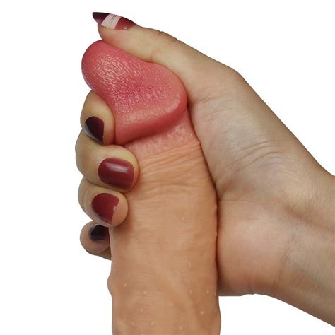 Dual Layered Lovetoy Nature Cock Dildo Cu Strat Dublu Din Silicon