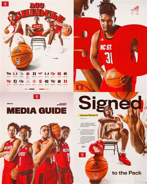 NC State Basketball | Sports graphic design, Sport poster design ...