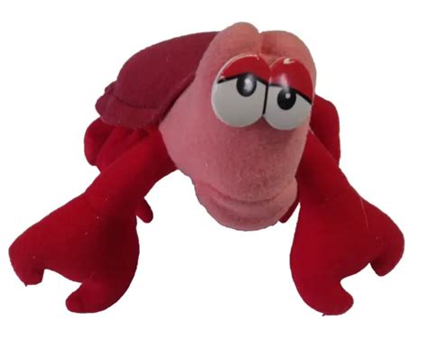 DISNEY SEBASTIAN THE Crab Plush The Little Mermaid Stuffed Animal Toy £ ...