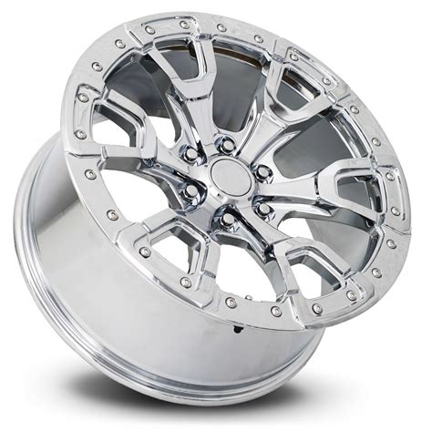 20" Fits Ford Bronco Dodge Ram 6 Lug Wheels Chrome Set of 4 20x9" Rims ...