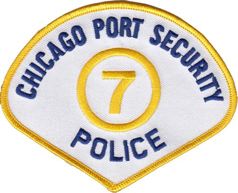 Chicago Port Security Police Shoulder Patch Supervisor Chicago Cop Shop