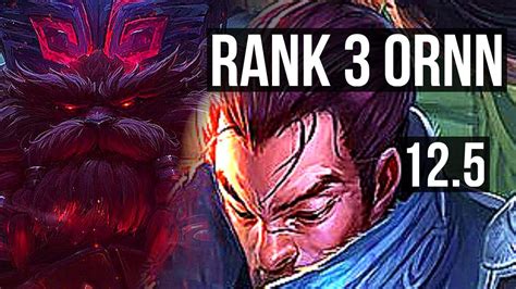 ORNN Vs YASUO TOP Rank 3 Ornn 2 0 4 1500 Games 900K Mastery