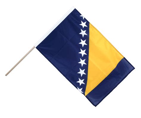 Bosnien Herzegowina Stockflagge Pro X Cm Flaggenplatz