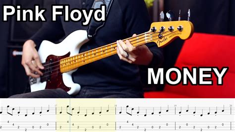 Pink Floyd Money Bass Cover Play Along Tabs Youtube